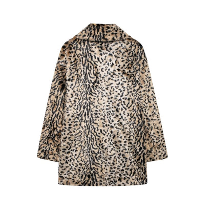 Women's Casual Luxurious Leopard Coat