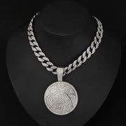 Silver with 18inch Cuban Link Chain