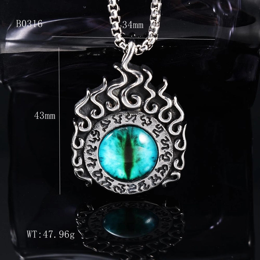 Hip-Hop Retro Eye 304 Stainless Steel Unisex