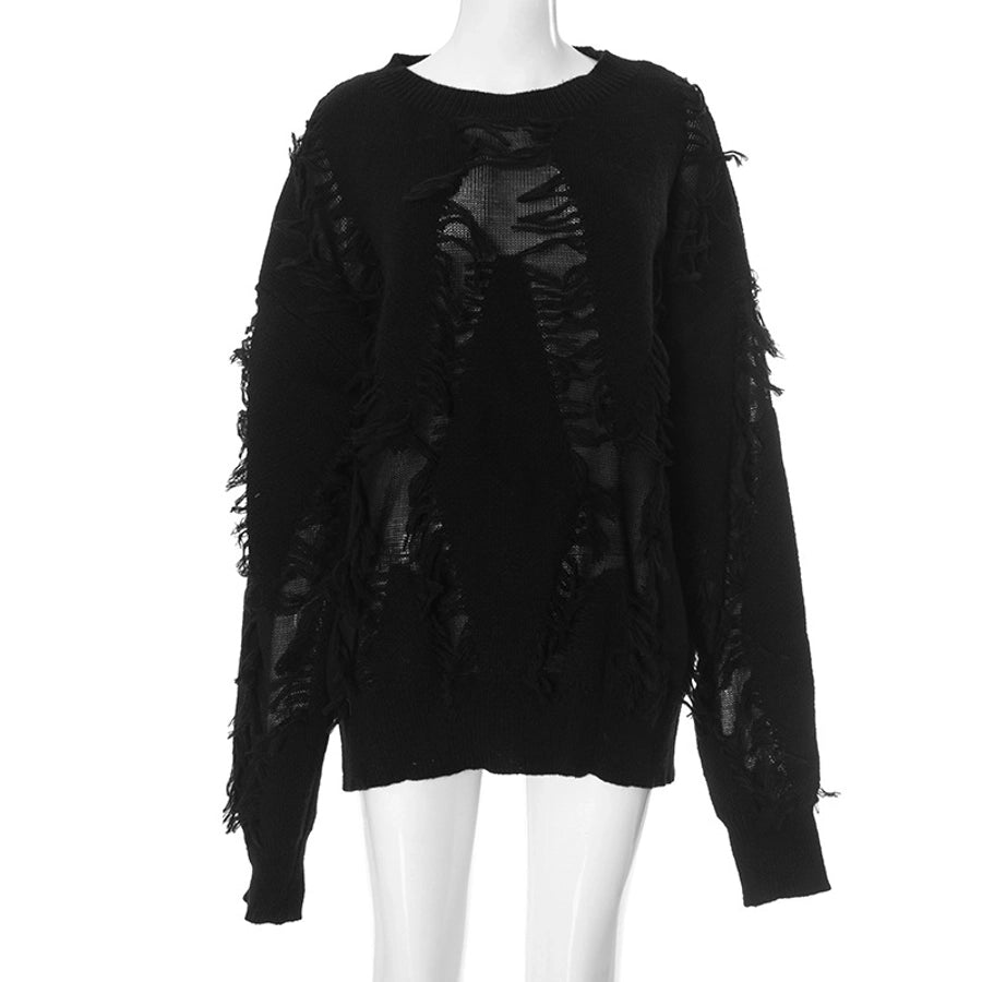 Women's Sweater Long Sleeve Sweaters & Cardigans Streetwear Solid Color