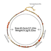 Natural Czech Bead Necklace