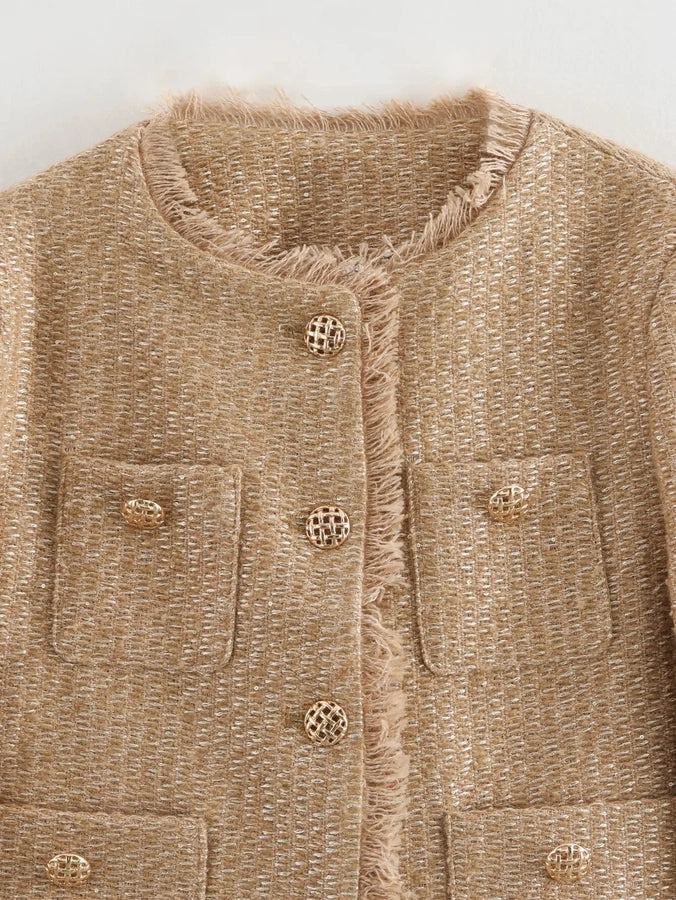 Women's Preppy Style Solid Color Single Breasted Coat Woolen Coat