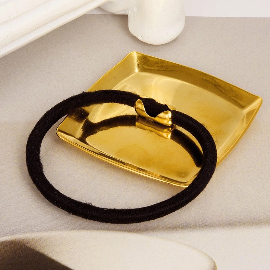 Women's Simple Style Geometric 304 Stainless Steel Plating Hair Tie