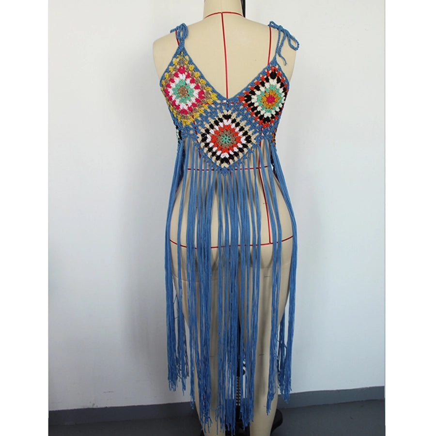women's bohemian geometric cover ups