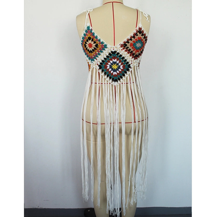 women's bohemian geometric cover ups