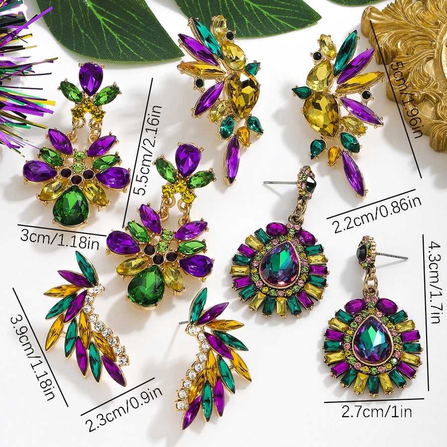 1 Pair Elegant Vintage Style Lady Geometric Alloy Drop Earrings Ear Studs