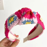 Red Knitted Knotted Hair Hoop