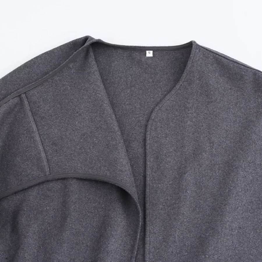 Women's Elegant Solid Color Asymmetrical Coat