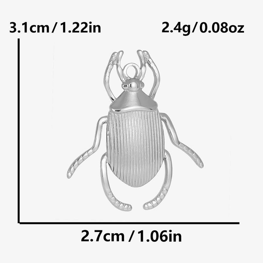 1 Piece 27*31mm 304 Stainless Steel 18K Gold Plated Insect Pendant Jewelry Accessories