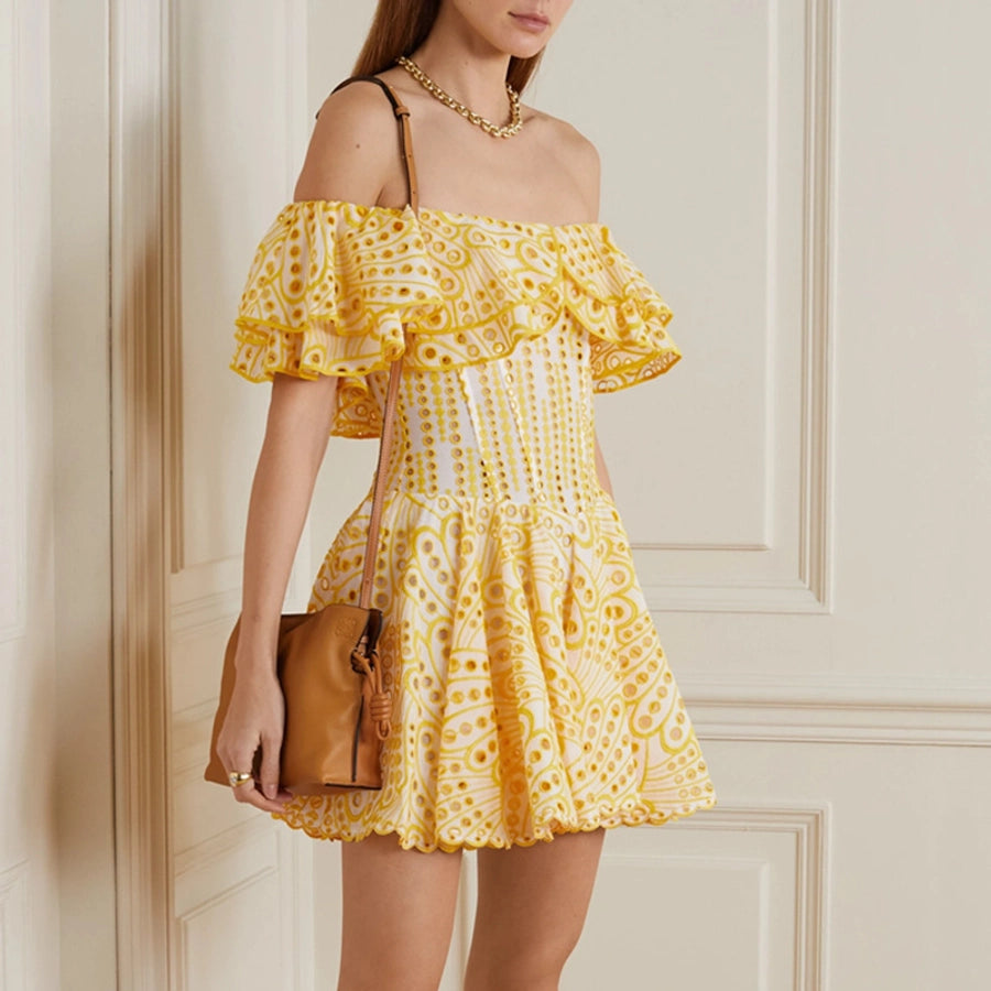 Women's Sheath Dress Vacation Simple Style Boat Neck Short Sleeve Solid Color Above Knee Holiday