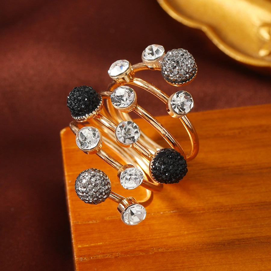 Elegant Geometric Alloy Women's Rings