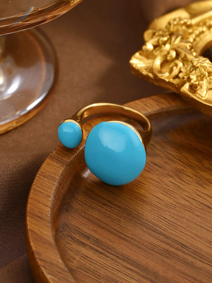 Jewelry Elegant Classical Vintage Style Geometric Water Droplets 316L Stainless Steel  Titanium Steel Wide Band Rings Open Rings