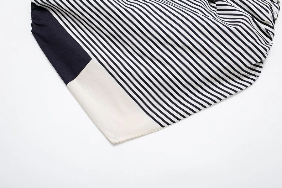 Women's Bandeau Tank Tops Belt Streetwear Stripe