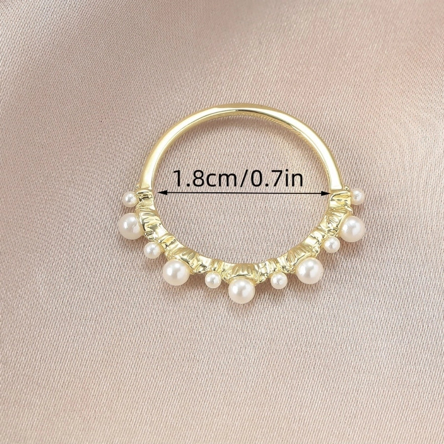 Elegant Simple Style Geometric Alloy Adults Rings