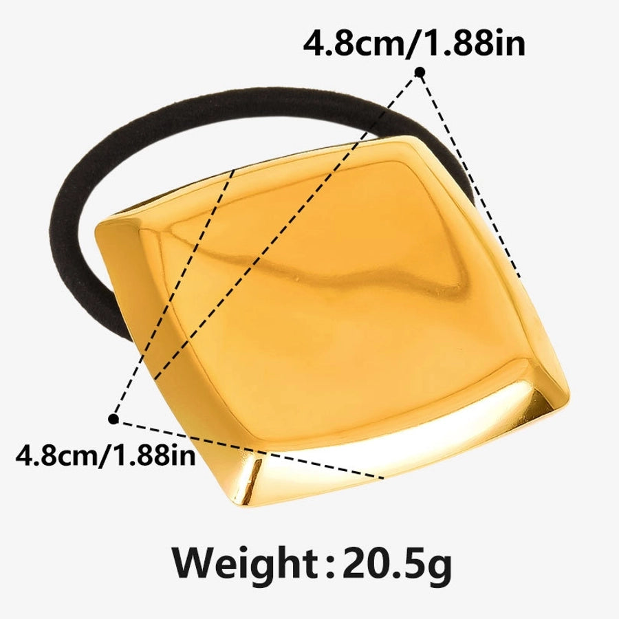 Women's Simple Style Geometric 304 Stainless Steel Plating Hair Tie