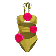 Single Green Halter Swimsuit