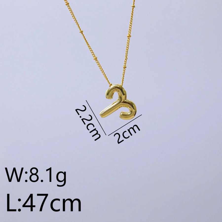 Jewelry IG Style Classic Style Commute Constellation 304 Stainless Steel 18K Gold Plated Pendant Necklace