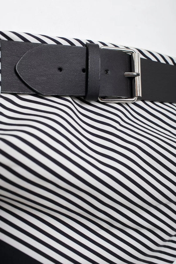 Women's Bandeau Tank Tops Belt Streetwear Stripe