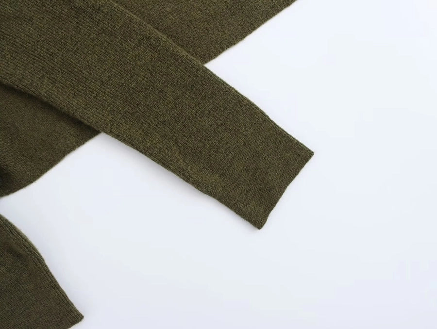 Women's Knitwear Long Sleeve Sweaters & Cardigans Casual Solid Color
