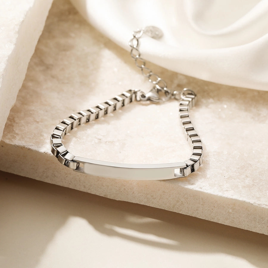 Simple Style Geometric 304 Stainless Steel  Bracelets In Bulk Stainless Steel Bracelets