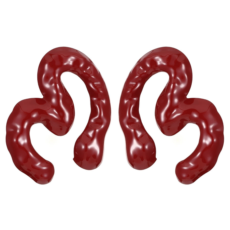 1 Pair Classic Style Geometric Plating Alloy Resin Iron Drop Earrings Ear Studs