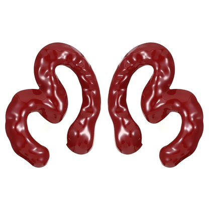 1 Pair Classic Style Geometric Plating Alloy Resin Iron Drop Earrings Ear Studs