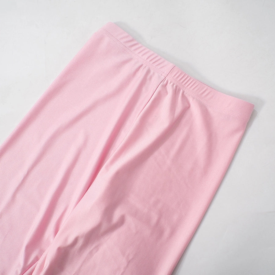 Daily Women's Streetwear Solid Color Spandex Polyester Pants Sets Pants Sets