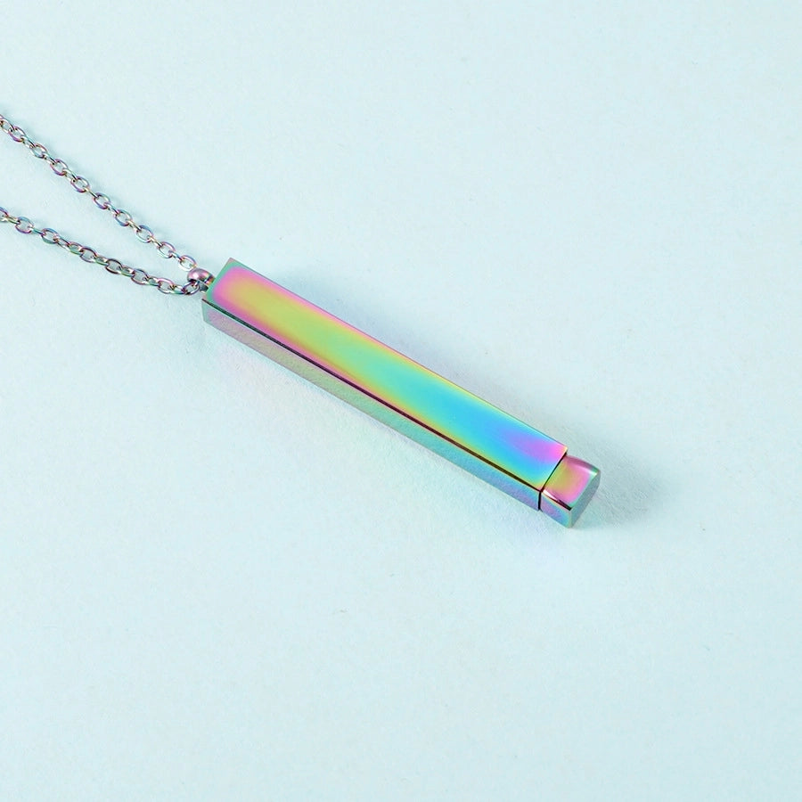 Jewelry Streetwear U Shape 304 Stainless Steel 18K Gold Plated Pendant Necklace