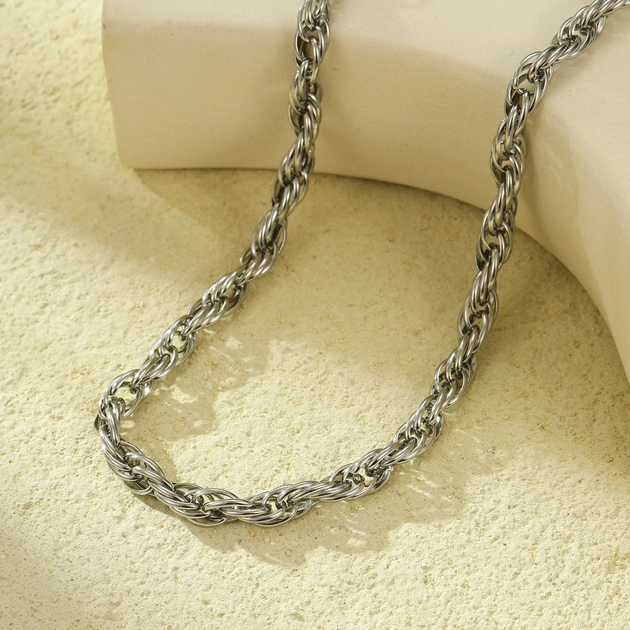 Jewelry Simple Style Classic Style Geometric 304 Stainless Steel Plating Necklace