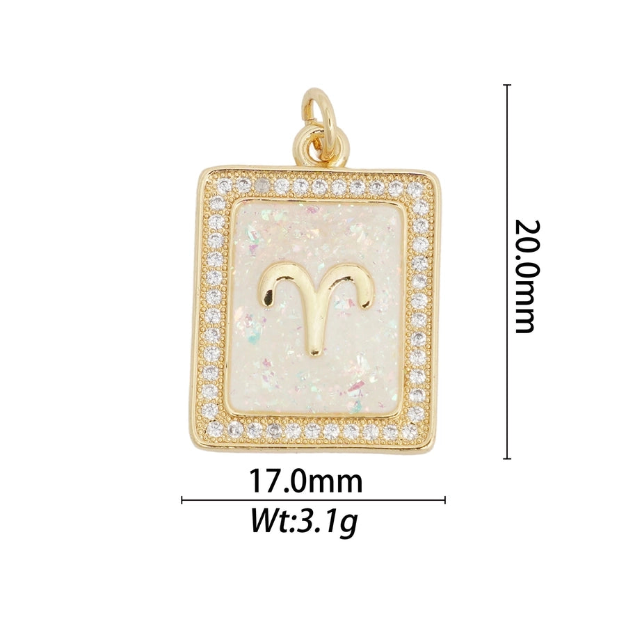 1 Piece Copper Constellation Pendant