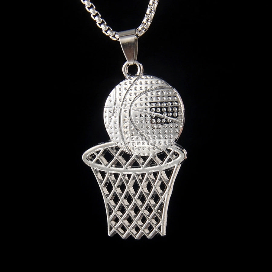 Hip-Hop Basketball 201 Stainless Steel Alloy Unisex Pendant Necklace