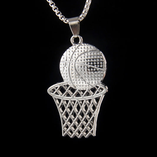 Hip-Hop Basketball 201 Stainless Steel Alloy Unisex Pendant Necklace