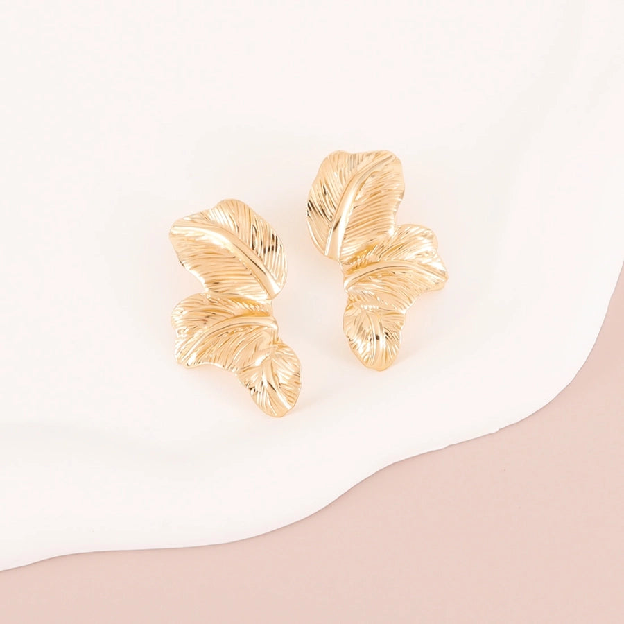 1 Pair Exaggerated Simple Style Geometric Alloy Ear Studs