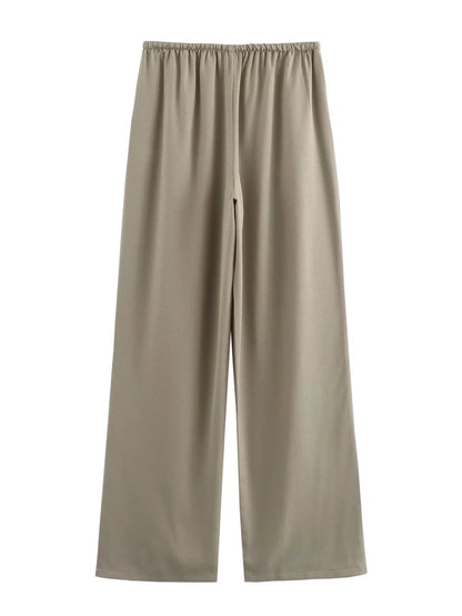 Daily Women's Vacation Simple Style Solid Color Polyester Pants Sets Pants Sets