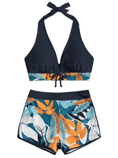 women's floral 2 piece set tankinis