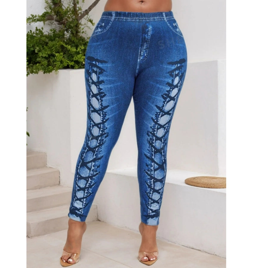 Women's Daily Casual Geometric Ankle-Length Jeans
