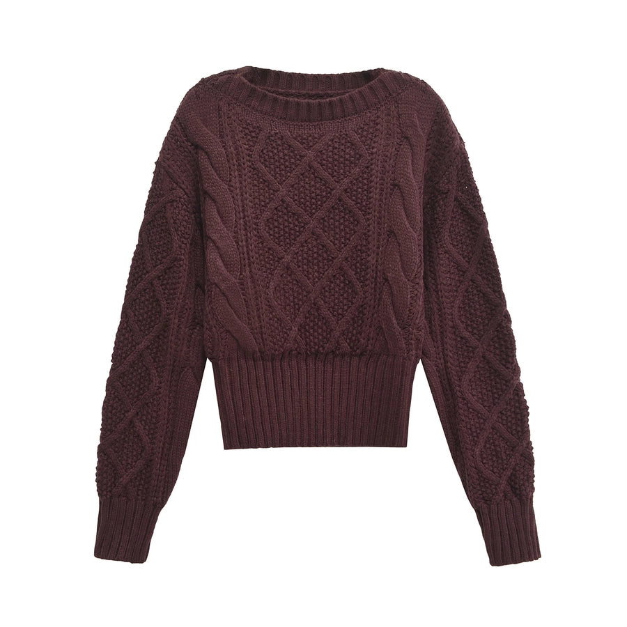Women's Sweater Long Sleeve Sweaters & Cardigans Simple Style Solid Color