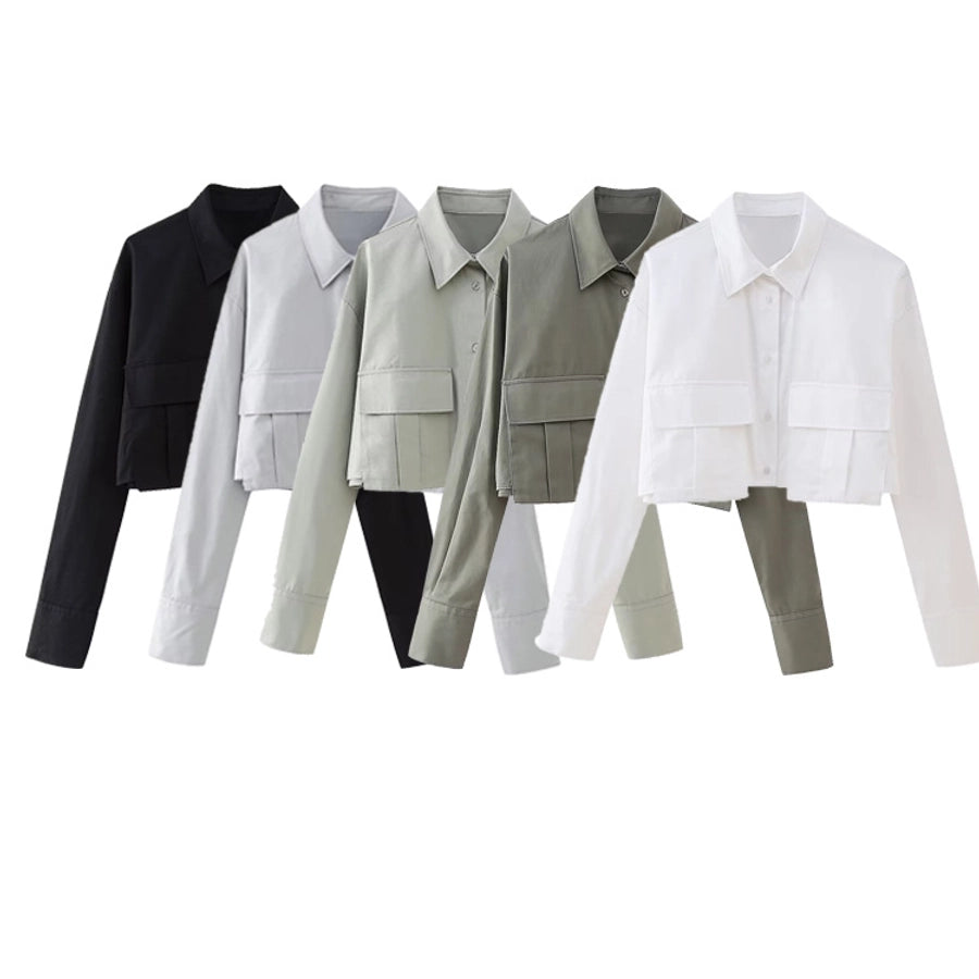 Women's Blouse Long Sleeve Blouses Casual Solid Color