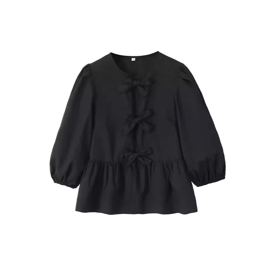 Women's Blouse Long Sleeve Blouses Streetwear Solid Color