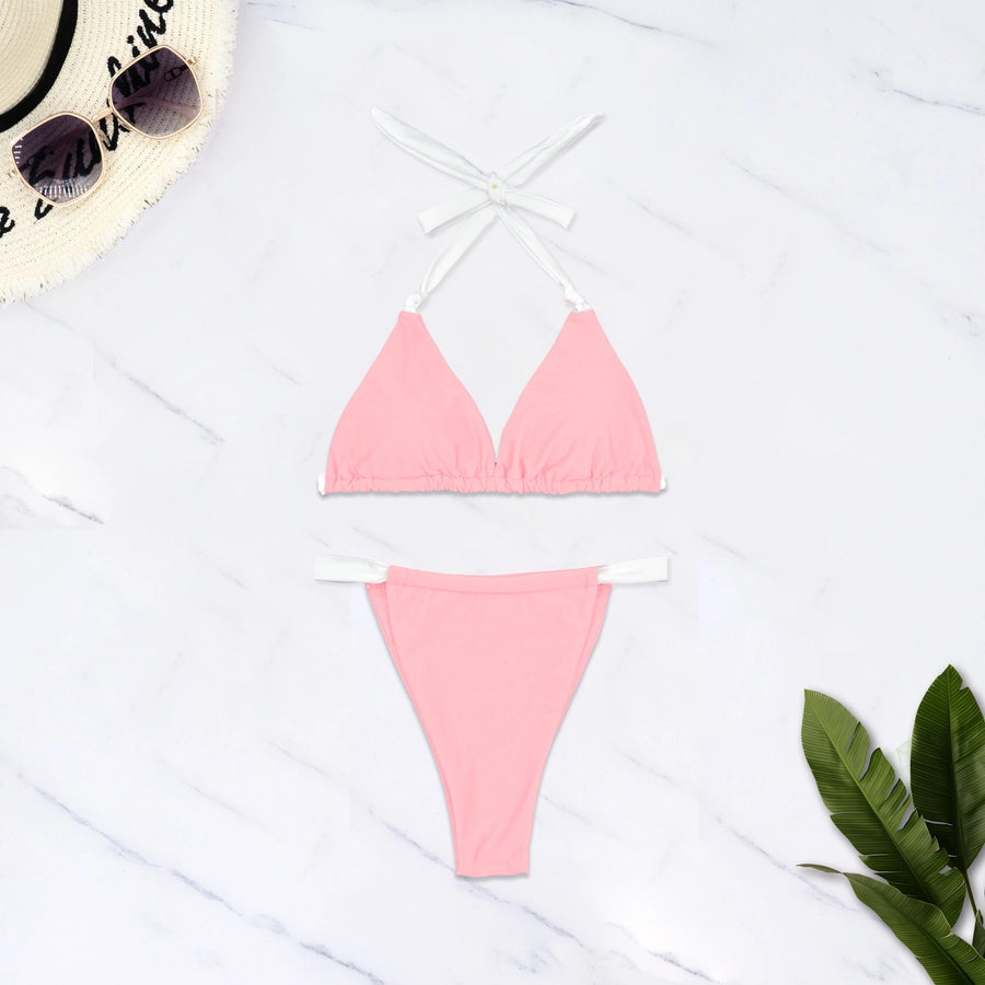 Women's Multicolor 2 Pieces Set Bikinis Swimwear