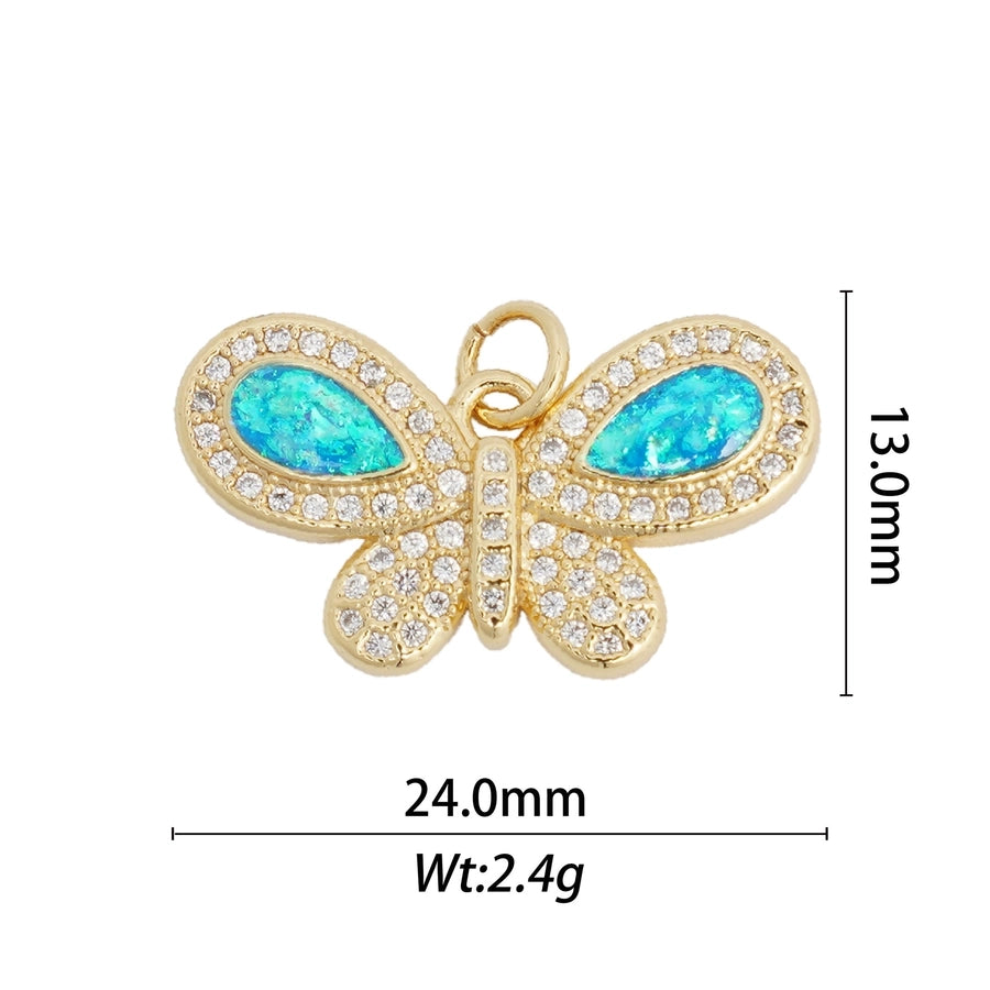 1 Piece Copper Butterfly Fish Tail Pendant