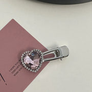Pink Rhinestone-Edge Diamond Love