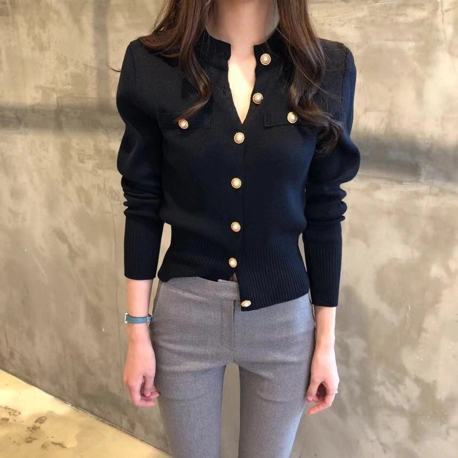 Women's Sweater Long Sleeve Sweaters & Cardigans Vacation Simple Style Solid Color