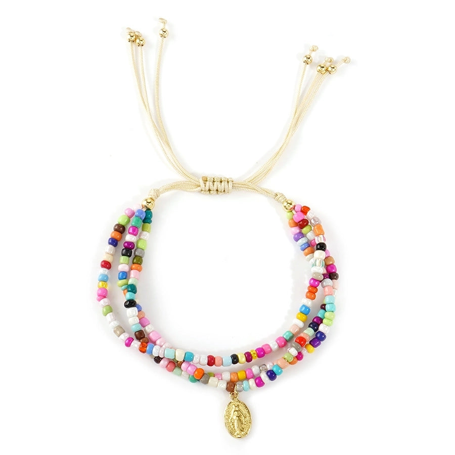 Bohemian Human Seed Bead rope  Beaded Bracelets