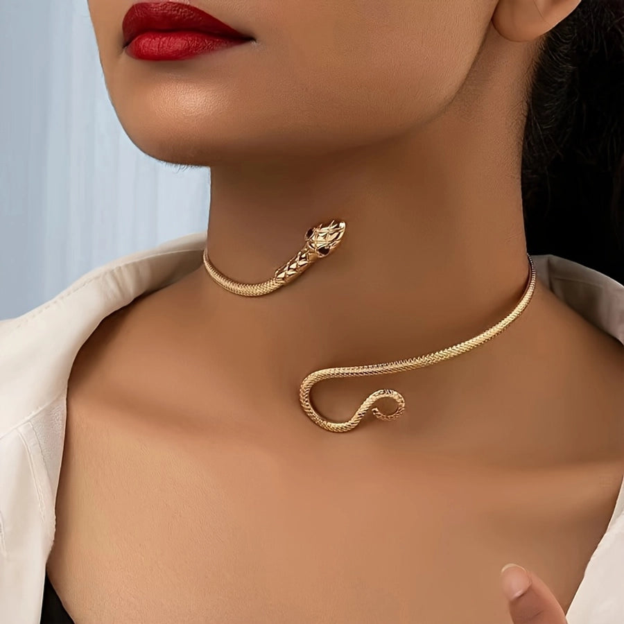 Vintage Style Classic Style Snake Iron Iron Choker