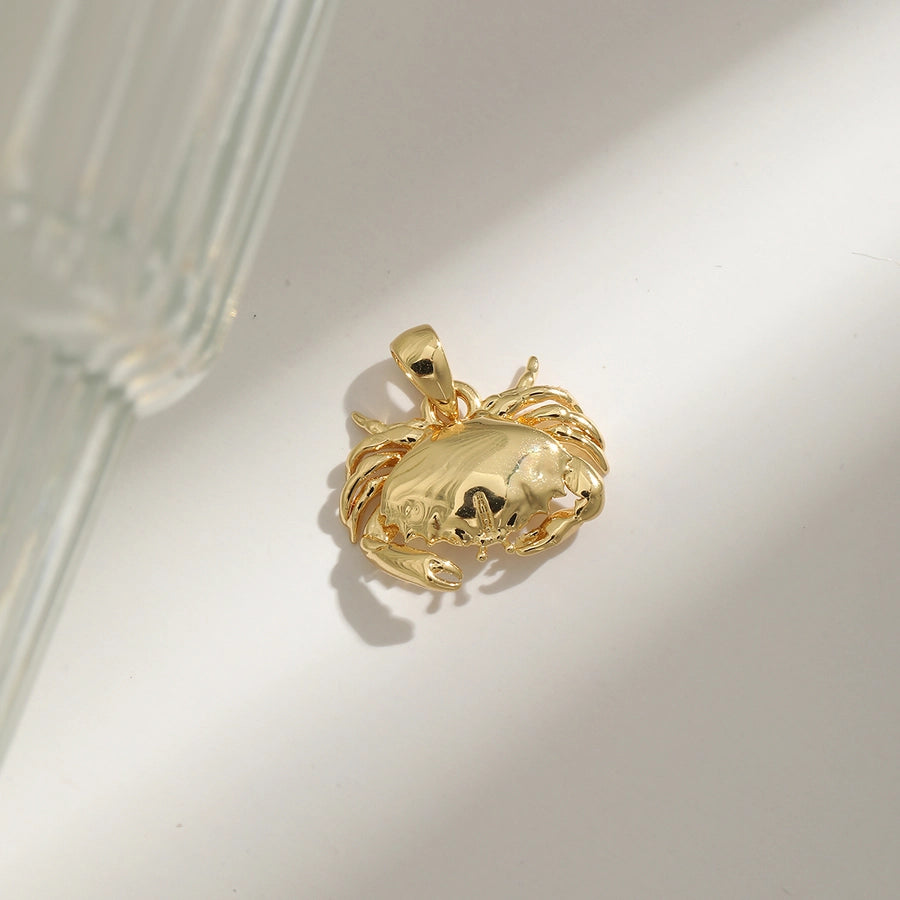 1 Piece 26.8MM Hole 3~3.9mm Copper Zircon 18K Gold Plated Lion Bat Mask Pendant Jewelry Accessories