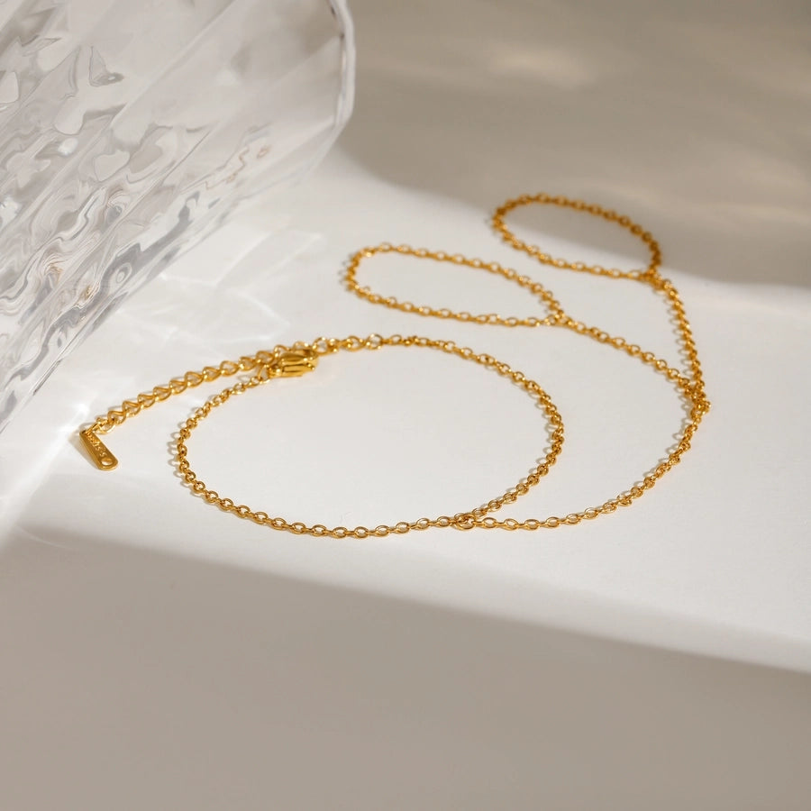 Simple Style Classic Style Geometric 304 Stainless Steel cable chain Bracelets In Bulk Stainless Steel Bracelets