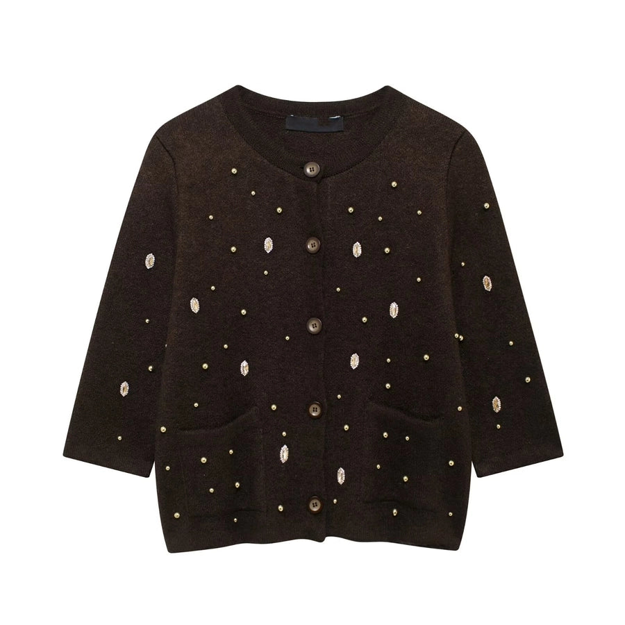 Women's Coat Half Sleeve Sweaters & Cardigans Casual Elegant Circle