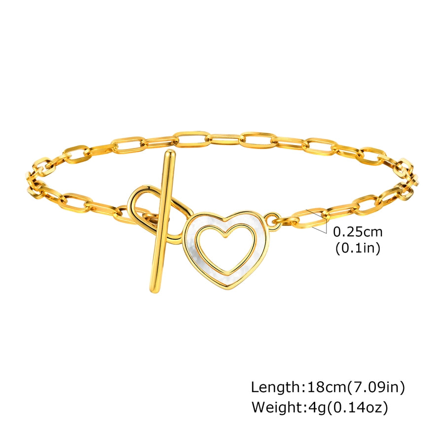 Jewelry IG Style Flower 201 Stainless Steel Copper Zircon 18K Gold Plated Bracelets