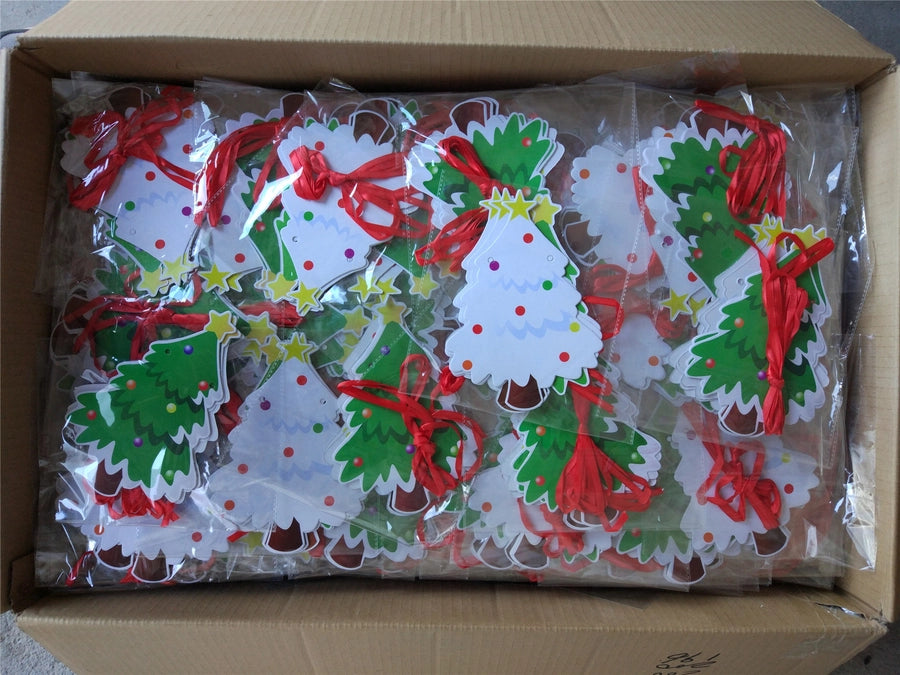 Christmas Paper Flag Christmas Window Hotel Scene Decoration Flag  Santa Claus Flag